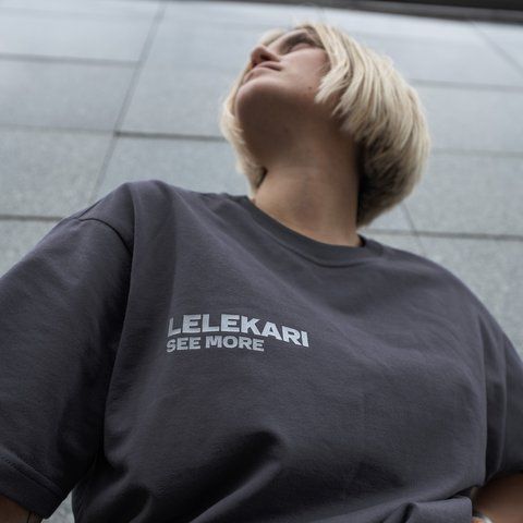 Базова сіра футболка LELEKARI (see more) TSH-LK-GR фото